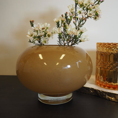 Vase Glass Lys Brun