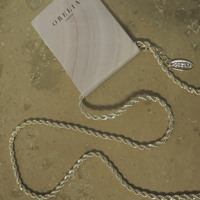 Halskjede Rope Silver