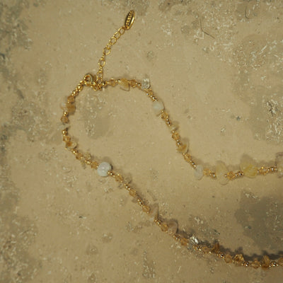 Halskjede Chip Bead Amber