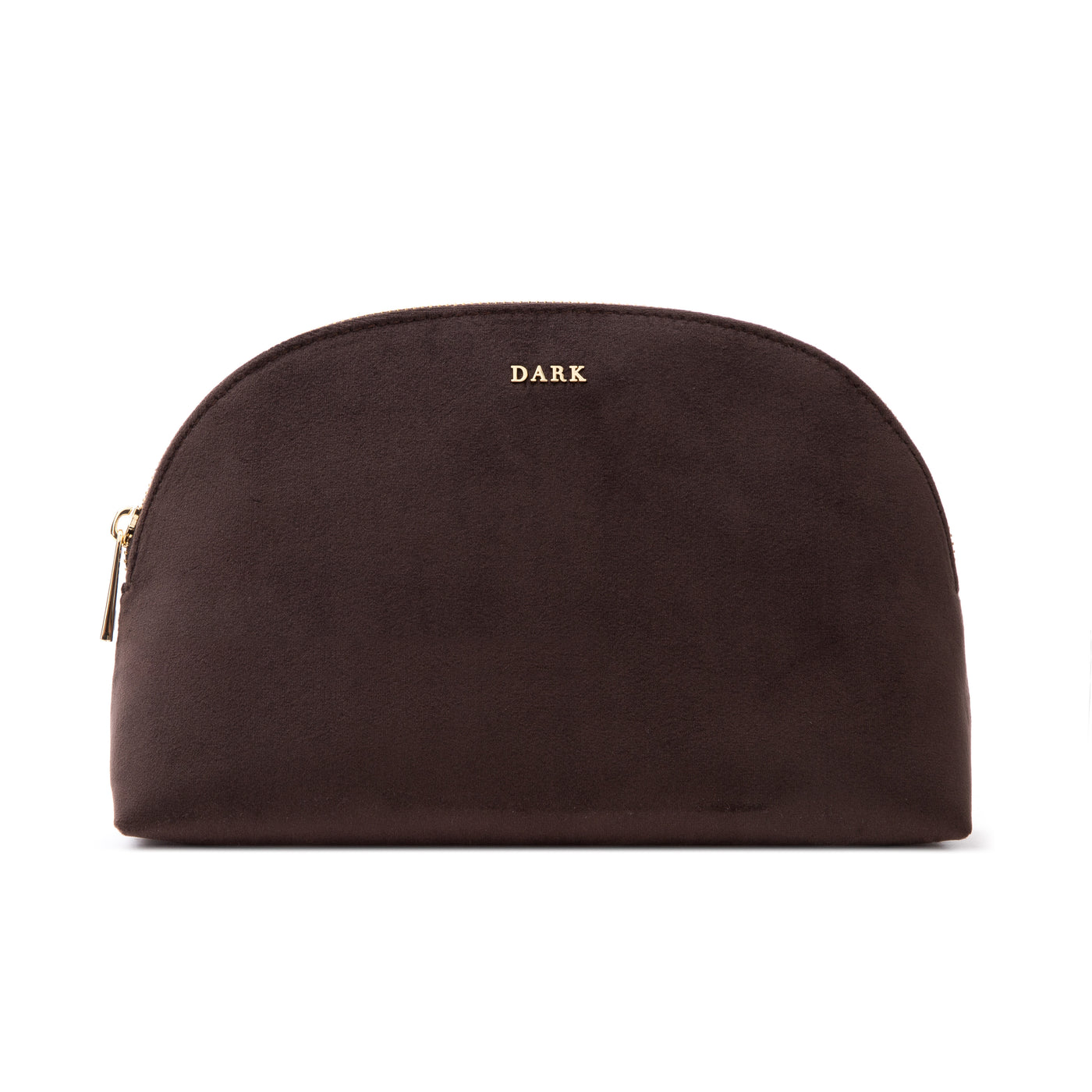 Dark Department Beautybag Chocolate Brown - en elegant og praktisk beautybag laget av velur