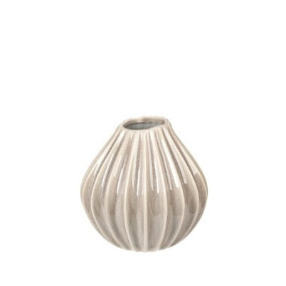 Vase Wide Grey Liten