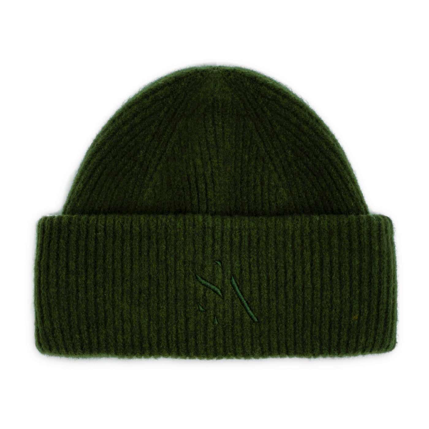 Sui Ava Beanie Signe Dark Green, lue i ullblanding i mørk grønn farge