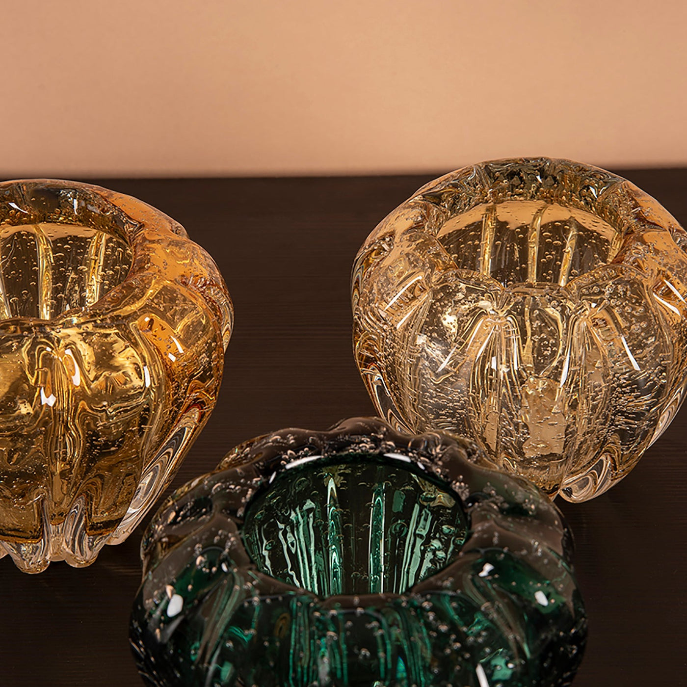 EDG Vase Farget Glass serien i fargene Light Yellow, Green og Amber